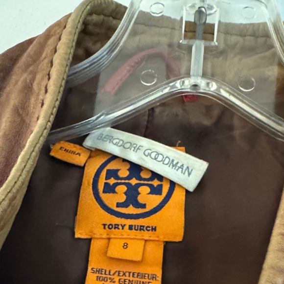 Tory Burch Distressed Brown Military Jacket - Picture 2 of 6